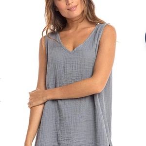 Nusantara Thai Cotton V-Neck Tank (S/M)